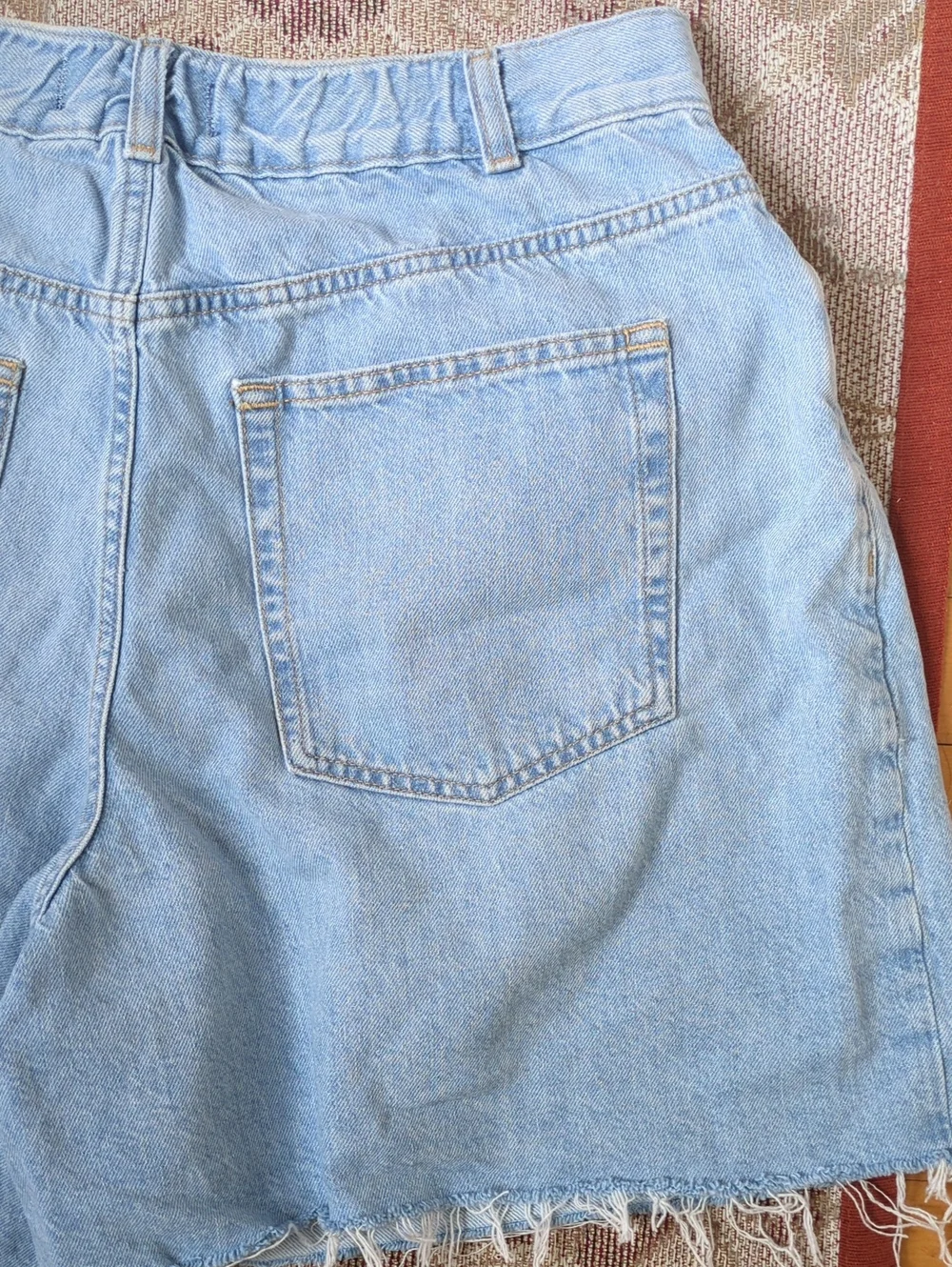 FP Danni High Rise Short Denim Jean Light Wash M